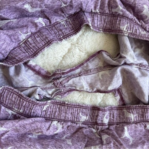 Victoria's Secret Pink | Purple Flannel Sleep Boxy Short Shortie Dogs | Size XXL - Picture 8 of 14